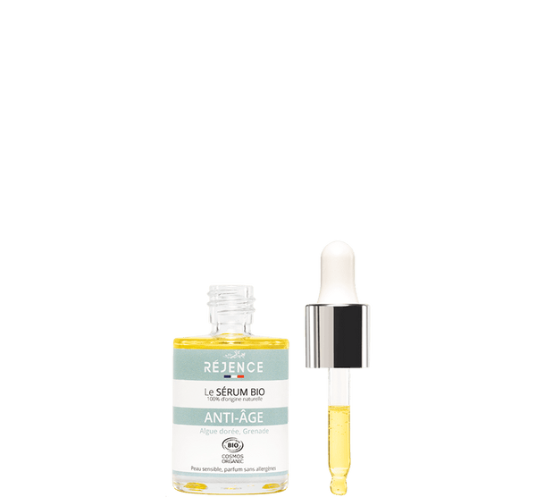 Sérum Anti-Âge 100% naturel bio - Peau sèche et atopique - Réjence - 30 ml